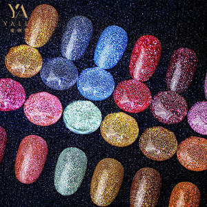Couleurs de paillettes super réfléchissantes gel UV vernis gel tremper l'automne automne dans les diamants vernis gel semi permanent pour le nail art - Product Image 1