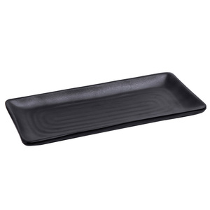 Black matte, drop-resistant hot pot tableware, grilled beef <b>plates</b>, vegetable <b>plates</b>, <b>melamine</b> imitation porcelain commercial - Product Image 2