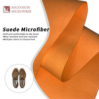 Tissu en cuir microfibre Rexine, daim, 0,8 à 2 mm, imperméable, résistant à l'abrasion, cuir artificiel végétalien pour chaussures, sacs, canapé