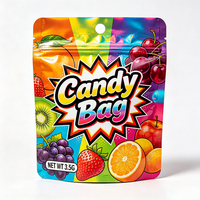 Sacs d'emballage en plastique refermables de qualité alimentaire pour bonbons, avec logo personnalisé imprimé, échantillon gratuit, fabriqués en usine OEM, pochettes verticales réutilisables