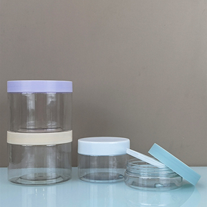 150ml mờ 500 gram 250gram 300 ml Rỗng rõ ràng cấu hình thấp miệng rộng cơ thể vật nuôi bơ 8oz nhựa Jar với vít nắp - Product Image 3