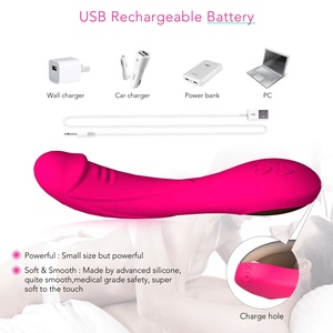 2023 Bestseller USB-Aufladbarer 12-Gang Massage-<span class=keywords><strong>Vibrator</strong></span> Dildo für Frauen Sexspielzeug - Product Image 3