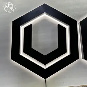 Panneau de signalisation extérieur en métal acrylique Panneau ouvert en acrylique rétro-éclairé à led Panneau d'affaires avec prix d'usine