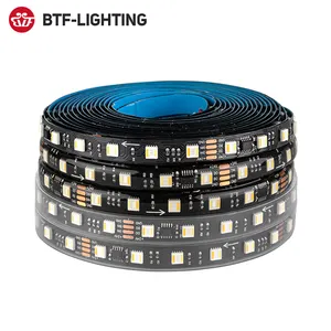 New Item DC24V 12V 5M 300Leds WS2805 Ic Pixel Rgbwww SPI 5In1Rgbcct Addressable RGBW Led Strip