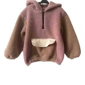2024 personnalisé nouveau-né bébé <span class=keywords><strong>Sherpa</strong></span> sweat à capuche hiver à manches longues sweat garçons manteaux et outwears - Product Image 3