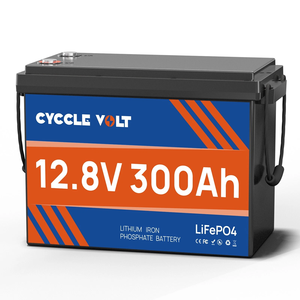 Batería de estado sólido LiFePO4 de 12V 300Ah con BMS de 200A, ciclo profundo, 4000 ciclos, operación a alta temperatura para RV, energía solar, barco, sistemas fuera de red - Product Image 1