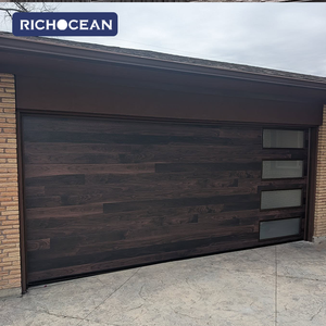 Portes <span class=keywords><strong>de</strong></span> <span class=keywords><strong>garage</strong></span> classiques en acier RICHOCEAN, couleur bois grainé, isolées avec panneaux sandwich en mousse, <span class=keywords><strong>porte</strong></span> <span class=keywords><strong>de</strong></span> <span class=keywords><strong>garage</strong></span> électrique - Product Image 4