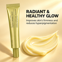 Crème hydratante anti-rides et anti-âge exclusive pour les yeux avec sérum à la vitamine C et booster de glutathion, atténue les ridules
