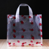 Sac d'emballage en plastique PE avec poignée souple et logo personnalisé imprimé