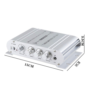 ST-838 <strong>2</strong>.1CH Audio Power <strong>Amplifier</strong>,80W HiFi Stereo Digital Audio Amp with Subwoofer <strong>Output</strong> Audio Stereo Bass Mini <strong>Amplifier</strong> - Product Image 6
