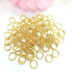 Bijoux connectés en or 14 carats Assemblage de bagues en or à boucle ouverte simple Cuivre Accessoires décoratifs polyvalents faits à la main - Product Image 5