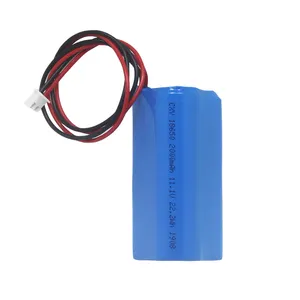 BIS CE KC Certification Factory Price 11.1V 2000mAh Rechargeable 18650-3S Lithium Battery For Electronic Toys Mobile Phone Etc