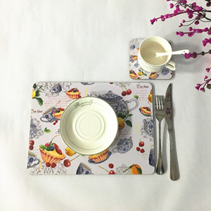 Vente flash : Set de dessous-de-plat A3 en MDF anti-dérapant pour sublimation, avec support en liège <span class=keywords><strong>blanc</strong></span>, pour bars, restaurants et assiettes. - Product Image 2