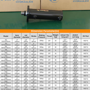 Cilindro Hidráulico de Brida Delantera de 20 Toneladas para Grúa, Personalizado, No Estándar, para Maquinaria de Ingeniería Hidráulica Directa - Product Image 1