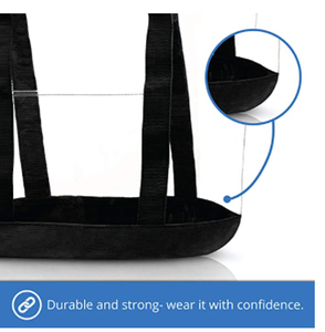 Bolsas de Compras Transparentes de PVC Impermeables Personalizadas y Económicas para Gimnasio o Playa, Bolsas de Mano con Asas de Cuerda - Product Image 4