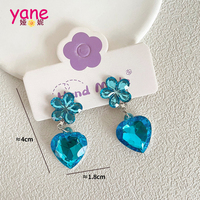 Conjunto de joyas de plástico Pendientes y clip de oreja con perlas y diamantes para fiestas y regalos