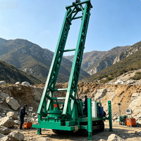 Foreuse rotative électrique pour puits d'eau de 300 m, foreuse géologique mobile et portable hydraulique pour forages de 300-1000 mm