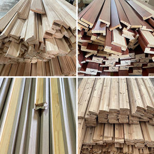 Apprêt blanc peint étanche <span class=keywords><strong>en</strong></span> <span class=keywords><strong>bois</strong></span> massif moderne décoration intérieure bande plinthe - Product Image 6