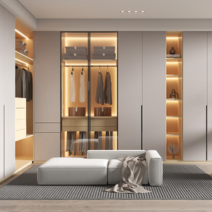 Kapok Linen Kết Cấu Bề Mặt Bảng Điều Khiển Cho Tủ 4X8 Chân 18Mm Trung Quốc Ánh Sáng <span class=keywords><strong>Grey</strong></span> Không Thấm Nước Ván <span class=keywords><strong>MDF</strong></span> - Product Image 5