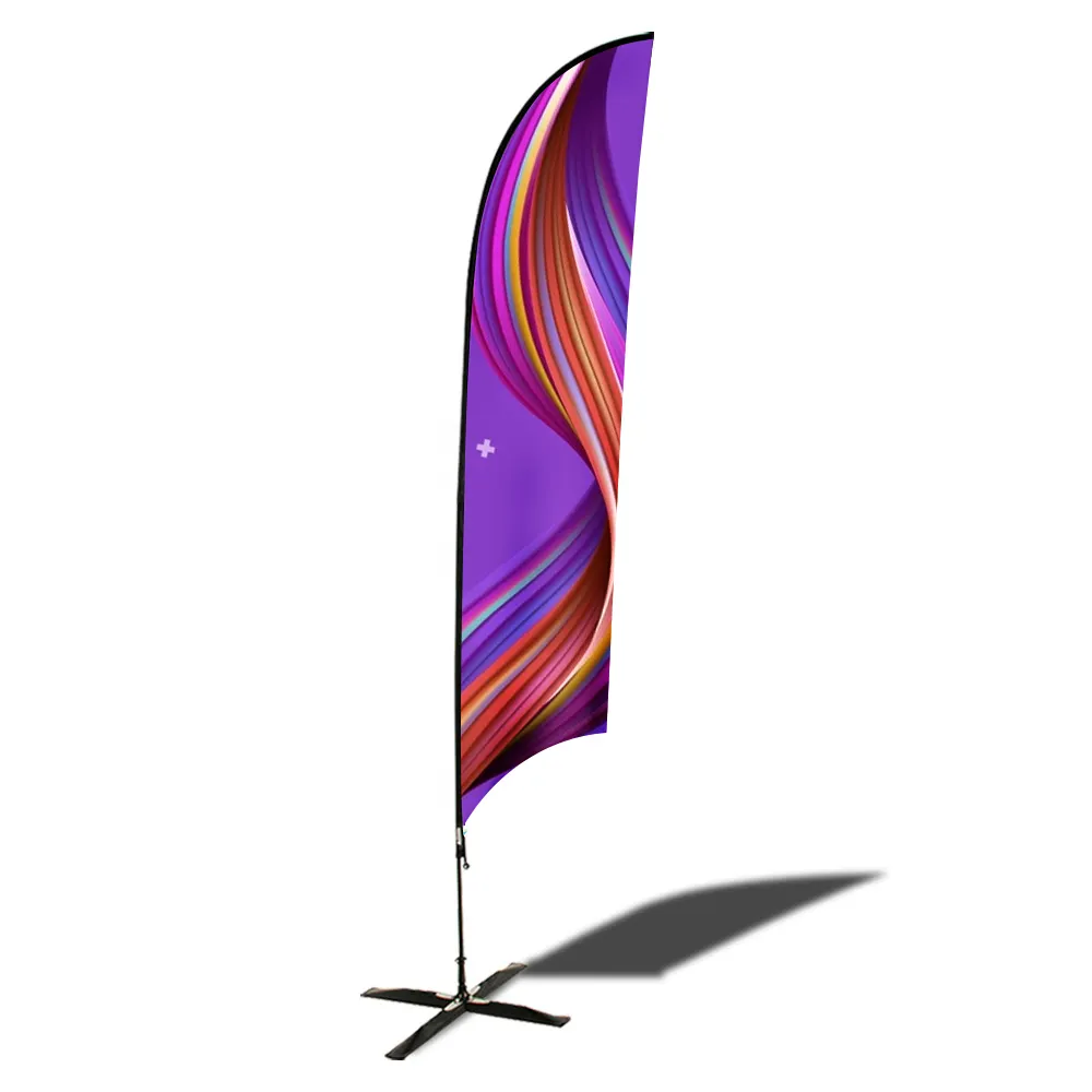 Bandera de poliéster con estampado de plumas para publicidad, banderín publicitario personalizado, Nobori