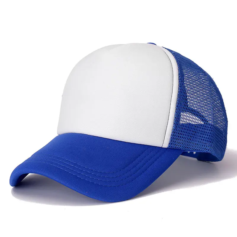 Cappello da camionista in schiuma a rete Gorras Gorros con Logo personalizzato in bianco hip-hop all'ingrosso