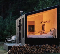 Casa Prefabricada Modular Moderna y Personalizada, Casa Contenedor de Lujo de 40 pies con Estructura de Acero, Villa Prefabricada de 2 Dormitorios, Casas Pequeñas