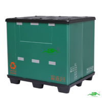 Caisse de transport pliable en PP écologique personnalisée, impression UV, OEM/ODM disponible, service de découpe et de traitement