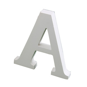 Free Standing White DIY Pastoral Style Engraved English Alphabet Letters Wedding Home Wall Signs &amp; Shooting Props - Product Image 4