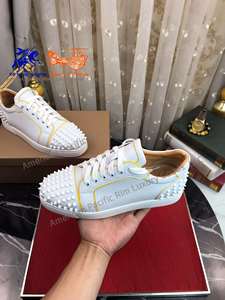 Chaussures de sport de luxe pour hommes, design chrétien, en cuir véritable de haute qualité, confortables, rétro, légères, Louboutins - Product Image 6