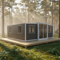 Vente directe fabricant – Villa préfabriquée mobile standard 2/3 chambres, maison conteneur pliable, design moderne, module rapide