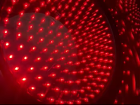 Feux de signalisation LED Cosyn 300 mm, alimentés par énergie solaire et réseau électrique, en PC et aluminium, rouge, jaune, vert, clignotants et fixes, pour applications routières et scolaires