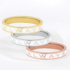 Vente chaude Toujours bande Bague Promesse Anniversaire Bande Anneau Déclaration Bande Anneau Tendance Vente Chaude Produit Toujours - Product Image 3