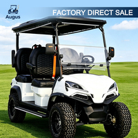 Carrito de Golf Eléctrico para 6 Pasajeros, Cabina Espaciosa, Asientos Cómodos, Carrito Utilitario de 4 Ruedas para Alquiler en Complejos Turísticos
