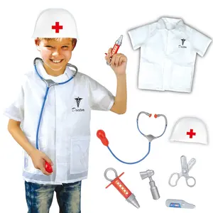 Halloween Fancy Party Birthday Cosplay Costume Children Surgical Uniform Kids Doctor Costume