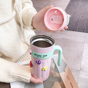 Le plus populaire 650ml contrôle de la température Smart 316 tasse à café en acier inoxydable Portable poignée bureau voiture chauffe gobelet tasse - Product Image 5