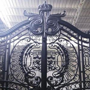 Puerta Principal <span class=keywords><strong>de</strong></span> Seguridad <span class=keywords><strong>de</strong></span> Hierro Forjado para <span class=keywords><strong>Entrada</strong></span>, Puertas Exteriores para Casa o Villa, Precio <span class=keywords><strong>de</strong></span> Mercado - Product Image 6