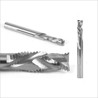 Fresa de compresión de carburo para carpintería, de corte ascendente y descendente, para CNC, herramientas de corte de madera
