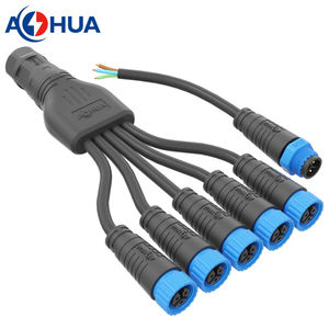 阿华驱动电源2针快速锁定IP67线束分离器定制多线防水连接器，用于发光二极管照明 - Product Image 4