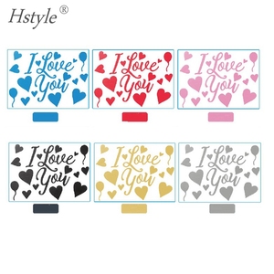 Aniversario globo decoración pegatinas etiqueta engomada de <span class=keywords><strong>amor</strong></span> de la boda de fiesta de globo de <span class=keywords><strong>aire</strong></span> suministros Paster BA038 - Product Image 2