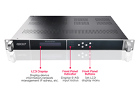 Convertidor RF IP de transmisión por Internet a cable coaxial local, modulador de DVB-T, RTMP a 24, HTTP SRT HLS a 24 DVB-T