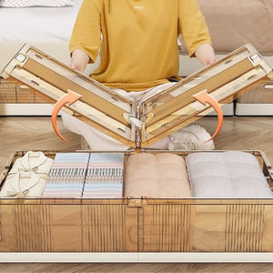 Organisateur <span class=keywords><strong>de</strong></span> vêtements flexible WANUO <span class=keywords><strong>sous</strong></span> le <span class=keywords><strong>lit</strong></span>, grande boîte <span class=keywords><strong>de</strong></span> <span class=keywords><strong>rangement</strong></span> pliable pour literie avec roulettes pour le <span class=keywords><strong>rangement</strong></span> <span class=keywords><strong>de</strong></span> la chambre - Product Image 4