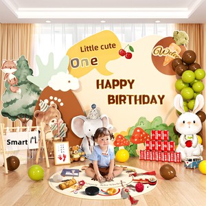 Décoration <span class=keywords><strong>de</strong></span> scène <span class=keywords><strong>de</strong></span> premier anniversaire <span class=keywords><strong>de</strong></span> bébé style coréen moderne, cadeau pleine lune, fête des 100 jours, garçons filles, impression numérique, animaux KT - Product Image 3