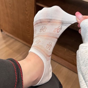 ถุงเท้าตาข่ายกันลื่นสำหรับผู้หญิงถุงเท้าแบบมองไม่เห็นดูดซับเหงื่อผ้าฝ้ายกันลื่นระบายอากาศได้ดี - Product Image 2