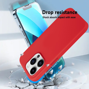 Chất Lượng Cao Chính Thức Cùng Ban Đầu Silicone Lỏng Bìa Biểu Tượng Tùy Chỉnh Điện Thoại Di Động Trường Hợp Đối Với iPhone X XR XS 11 12 13 14 Pro Max - Product Image 4