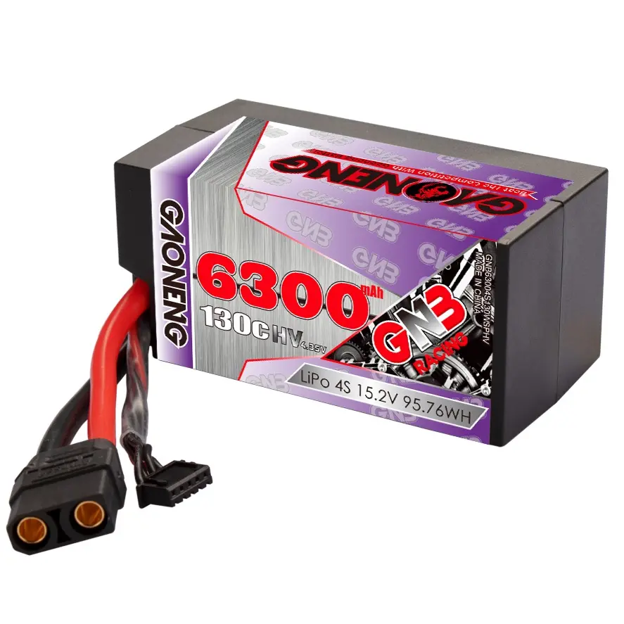 GNB GAONENG 6300MAH 15.2V 4S 130C HV Shorty Pack Cabled Hard Case XT90 RC LiPo Battery Racing Car Buggy LiHV High Voltage