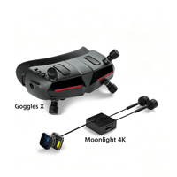 Lunettes FPV Walksnail Avatar HD Goggles X avec écran HD 1080P, récepteur intégré et suivi de tête pour drones de course FPV RC