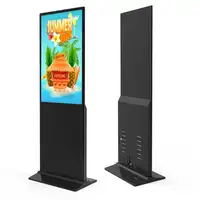 Kiosque d'affichage lcd tactile, écran de sol de 55 pouces, wifi, stickers numériques, pour publicité, totem numérique