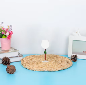 Großhandel benutzer definierte Weihnachts baumform kalte Tasse trinken Kaffee Weihnachten Weingläser - Product Image 1