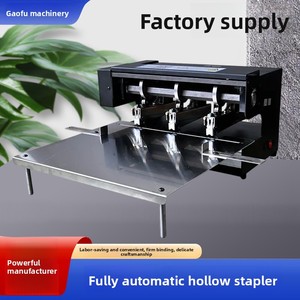 <span class=keywords><strong>Agrafeuse</strong></span> électrique multifonction intelligente universelle à trois têtes, rapide, capacité de 50 feuilles, emballage en boîte cartonnée - Product Image 2