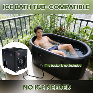 ZT 0.5HP Enfriador de Agua para Baños de Hielo de Venta Caliente, Bomba de Agua con Filtro, Enfriador Portátil para Tanques de Inmersión Fría - Product Image 3